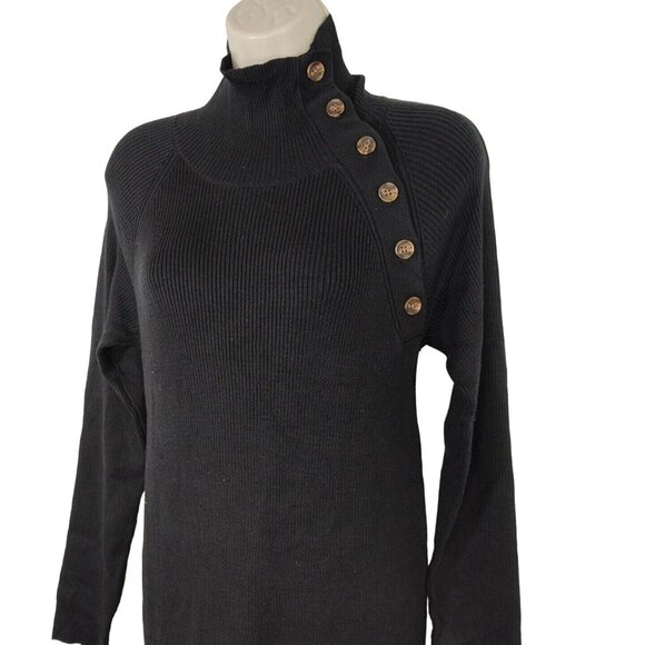 Isabel Maternity by Ingrid Isabel Ribbed Knit Dress Women Size XS Turtleneck NEW - Picture 2 of 7